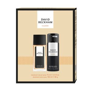 Set pentru cadou David Beckham Classic: Deodorant Natural Spray, 75 ml + Deodorant spray corp, 150 ml