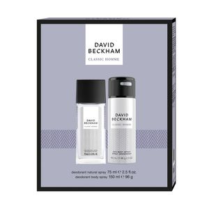 Set pentru cadou David Beckham Classic Homme: Deodorant Natural Spray, 75 ml + Deodorant spray corp, 150 ml