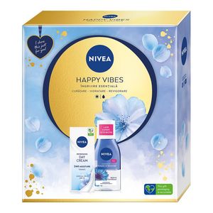 Set pentru cadou: Crema zi ten normal Nivea Essentials cu SPF 15, 50 ml + Demachiant bifazic pentru ochi Nivea, 125 ml