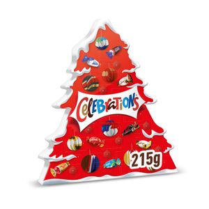 Calendar Advent cu bomboane de ciocolata Celebrations Tree Advent, 215 g