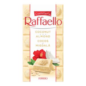 Ciocolata cu cocos si migdale Raffaello, 90 g