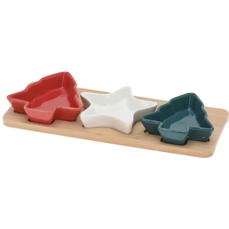 set-servire-de-craciun-excellent-houseware-ceramica-4-piese
