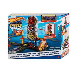 Set de joaca Hot Wheels City Super Twist Tire Shop Playset