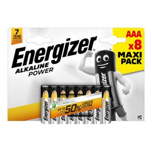 Baterii Energizer Alkaline Power AAA, E92, 8 bucati