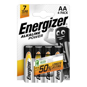 Baterii Energizer Alkaline Power AA, E91, 4 bucati