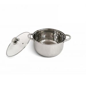 Oala cu capac Dora, inductie, inox, 3.3 l