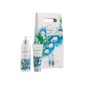 Set pentru cadou Viorica Elixir Floral Lacramioara Alba: Lapte de corp, 200 ml + Crema de maini, 75 ml