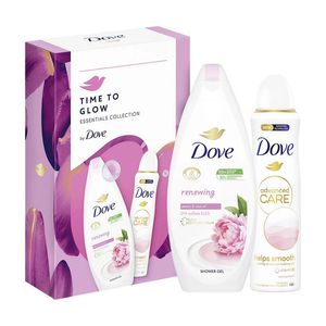 Set pentru cadou Dove: Gel de dus Renewing, 250 ml + Deodorant Calming Blossom, 150 ml