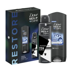 Set pentru cadou Dove Men Care Cool Fresh: Gel de dus, 250 ml + Deodorant spray, 150 ml