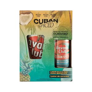 Rom Havana Cuban Spiced, 35% alcool, 0.7 l + pahar