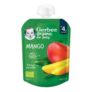 Piure bebelusi cu mango Gerber Bio, de la 6 luni, 80 g