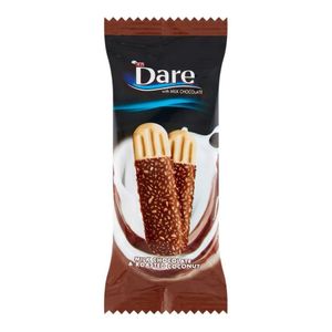 Biscuiti cu glazura de ciocolata cu lapte si cocos Dare, 44.5 g