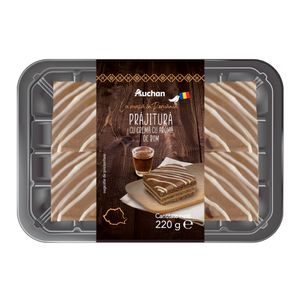 Prajitura cu crema de rom Auchan, 220 g
