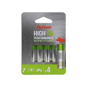 Baterii Auchan Premium, tip AA, HE06, 2500 mAh, 4 bucati