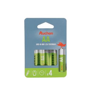 Baterie reincarcabila Auchan Hr6 Basic, 1500mah, 4 buc