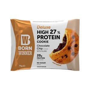 Biscuite proteic Born Winner Deluxe Chocolate Chip, 75 g