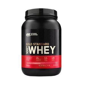 Pudra proteica On Optimum Nutrition Whey Gold Standard, Delicious Strawberry, 908 g