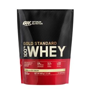 Pudra proteica On Optimum Nutrition Whey Gold Standard, Vanilla Ice Cream, 450 g