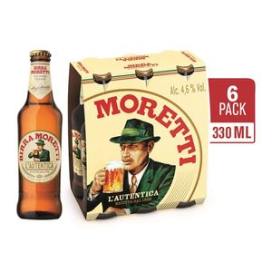 Bere blonda Birra Moretti 6 x 0.33 l