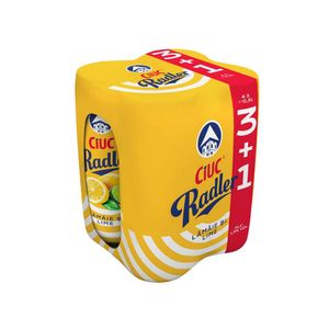 Bere blonda Ciuc Radler doza, 3+1 x 0.5 l