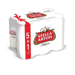 Bere blonda Stella Artois, 5+1 x 0.5 l