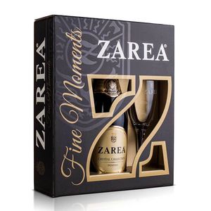 Spumant Zarea Fine Moments 0.7 l+2 pahare