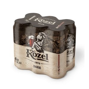 Bere neagra Kozel Dark, 6 x 0.5 l