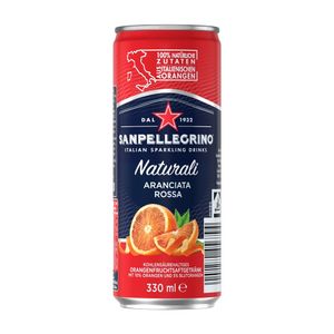 Bautura carbogazoasa cu aroma de portocale rosii San Pellegrino, 0.33 l
