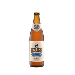 Bere alba nefiltrata Azuga, sticla, 0.5 l