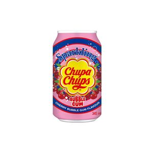 Bautura racoritoare carbogazoasa Chupa Chups Cherry Bubble Gum, 0.345 l
