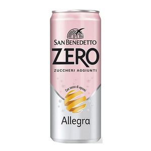 Bautura racoritoare carbogazoasa San Benedetto Allegra, zero zahar, 0.33 l