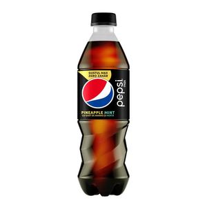 Bautura carbogazoasa Pepsi Zero Zahar cu ananas si menta, PET, 0.5 l