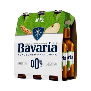 Bere aromatizata fara alcool Bavaria Apple, 6 x 0.33 l