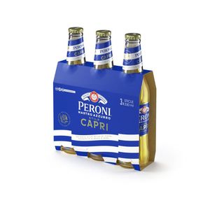 Bere blonda Peroni Capri, sticla, 3 x 0.33 l