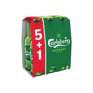 Bere blonda Carlsberg, 5+1 x 0.33 l