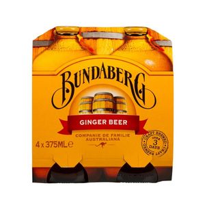 Bere blonda fara alcool cu ghimbir Bundaberg, 4 x 0.375 l