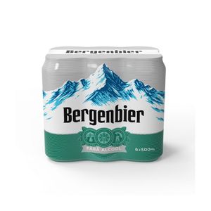 Pachet Bere Bergenbier blonda, fara alcool, 6 doze, 6x0.5 l