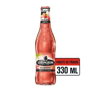 Cidru Strongbow, cu aroma de fructe de padure, 0.33 l