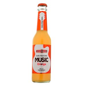 Vodka Stalinskaya Music, cu aroma de portocale, alcool 4%, 275 ml