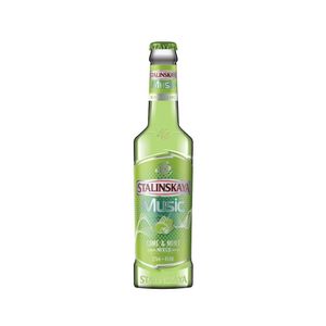 Vodka Stalinskaya Music, cu aroma de lime si menta, alcool 4%, 275 ml