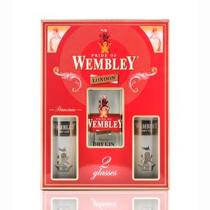 Gin Wembley London Dry Gin 0.7 l + 2 pahare