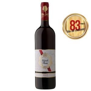 Vin rosu demisec Domeniile Recas, Merlot, 0.75 l