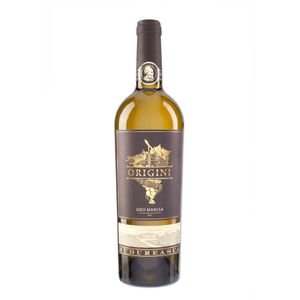 Vin alb sec Budureasca Origini, Chardonnay, Tamaioasa Romaneasca 0.75 l
