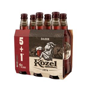 Bere neagra Kozel, 6 x 0.33 l