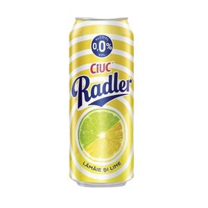 Bere blonda fara alcool cu lamaie Ciuc Radler, 0.5 l