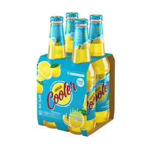 Bere blonda fara alcool cu aroma de lamaie Ursus Cooler, 4 x 0.33 l