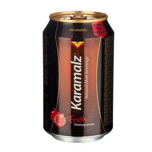 Bere blonda fara alcool cu aroma de rodie Karamalz, 0.33 l