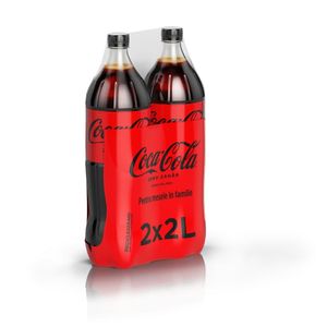Bautura carbogazoasa Coca-Cola Zero, 2 x 2 l