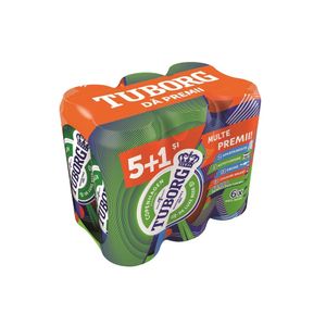Bere blonda Tuborg, 5+1 x 0.5 l