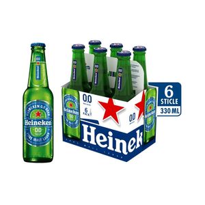 Bere blonda fara alcool Heineken, 6 x 0.33 l